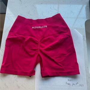 Alphalete Amplify Shorts Hot Pink XS